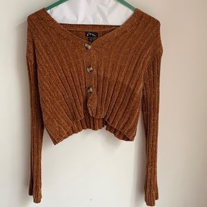 Art class button up sweater